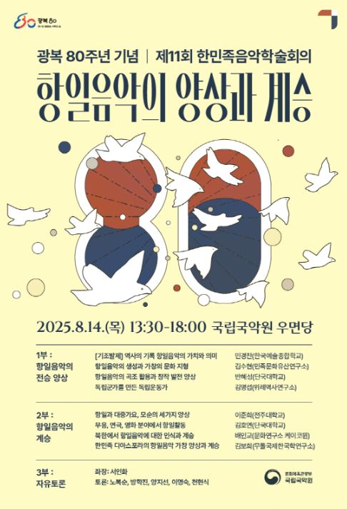 광복 80주년 기념, 항일음악을 조망한다